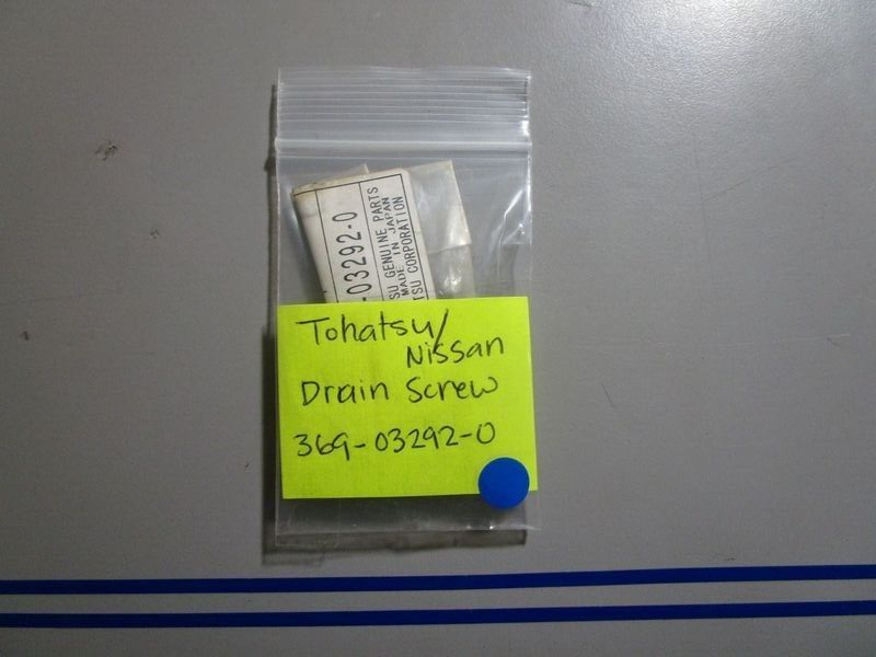 *NEW OEM* 0770 Tohatsu Nissan Drain Screw 369-03292-0