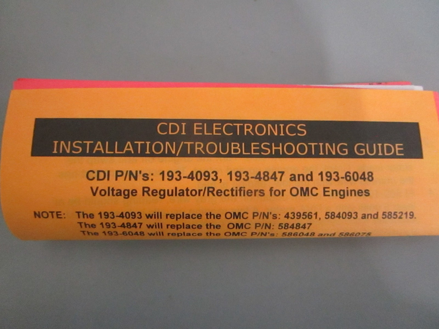 NEW 193-6048 CDI Electronics Regulator/Rectifier 0820