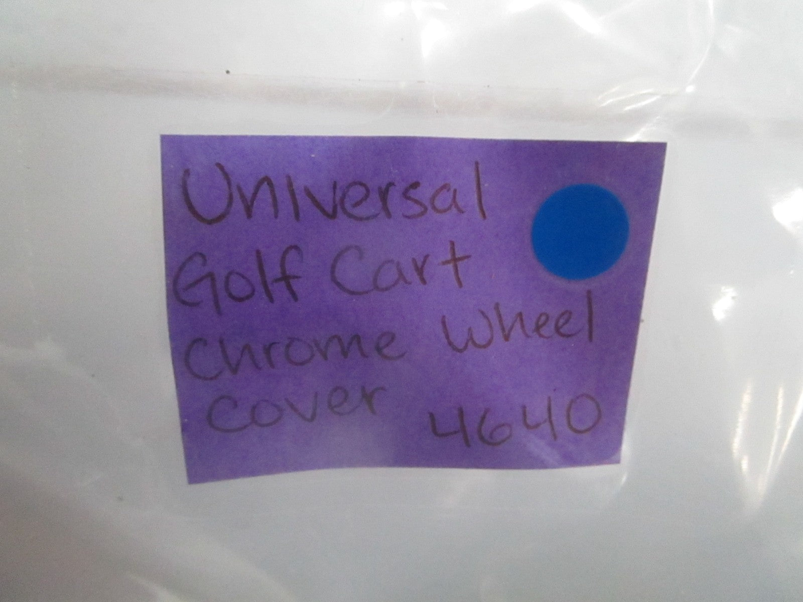 *NEW* 0820 Universal Golf Cart Chrome Wheel Cover 4640