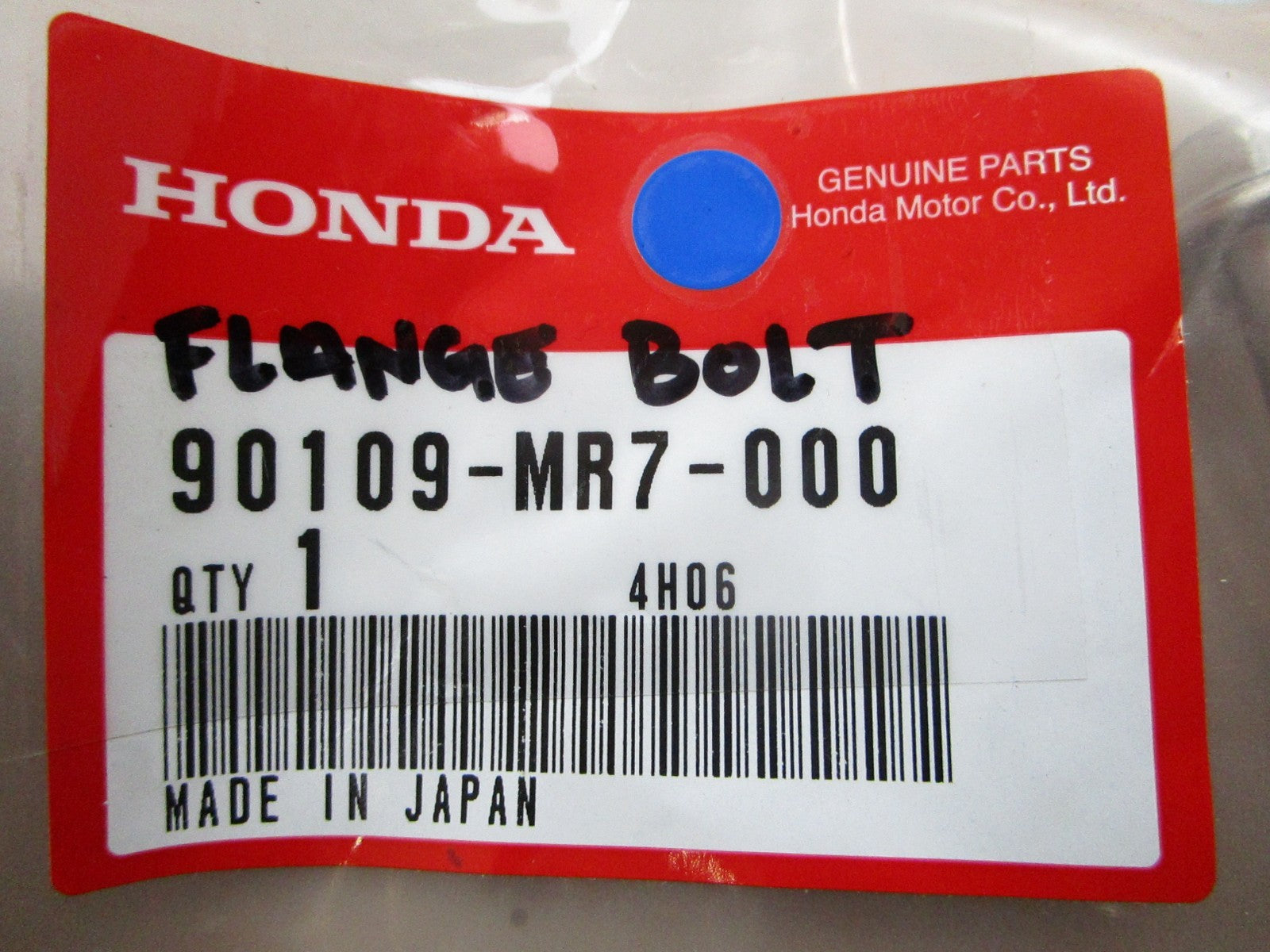 *NEW OEM* 0810 Honda Flange Bolt 90109-MR7-000