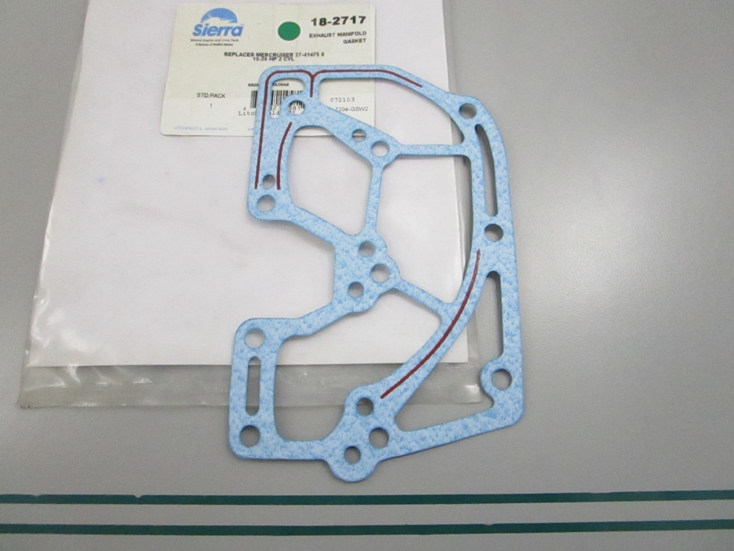 NEW 18-2717 Replaces: Mercruiser 27-474758 Sierra Exhaust Manifold Gasket 0810