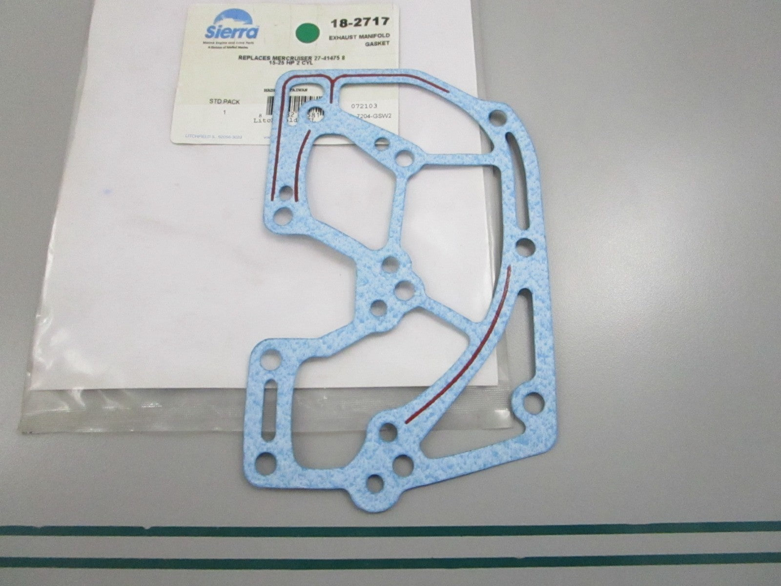 NEW 18-2717 Replaces: Mercruiser 27-474758 Sierra Exhaust Manifold Gasket 0810