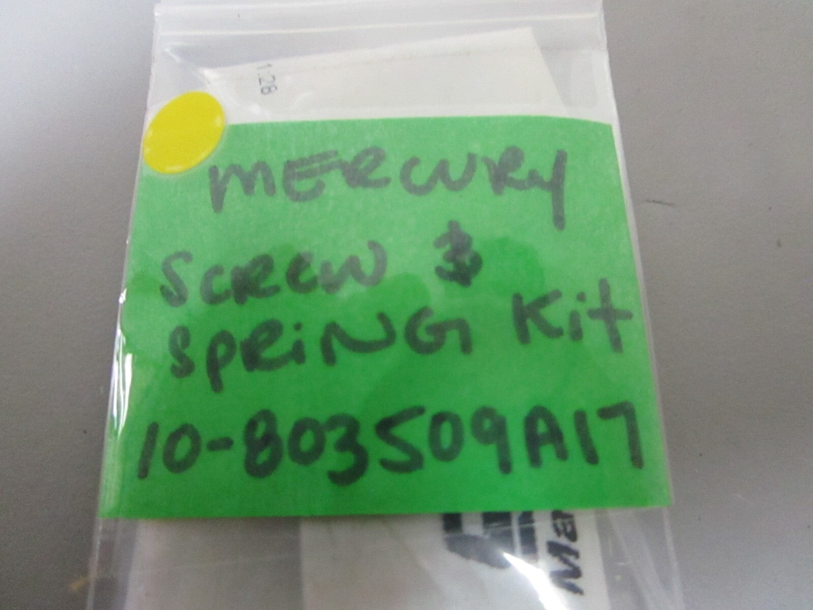 *NEW OEM* 0810 Mercury Quicksilver Screw & Spring Kit 10-803509A17