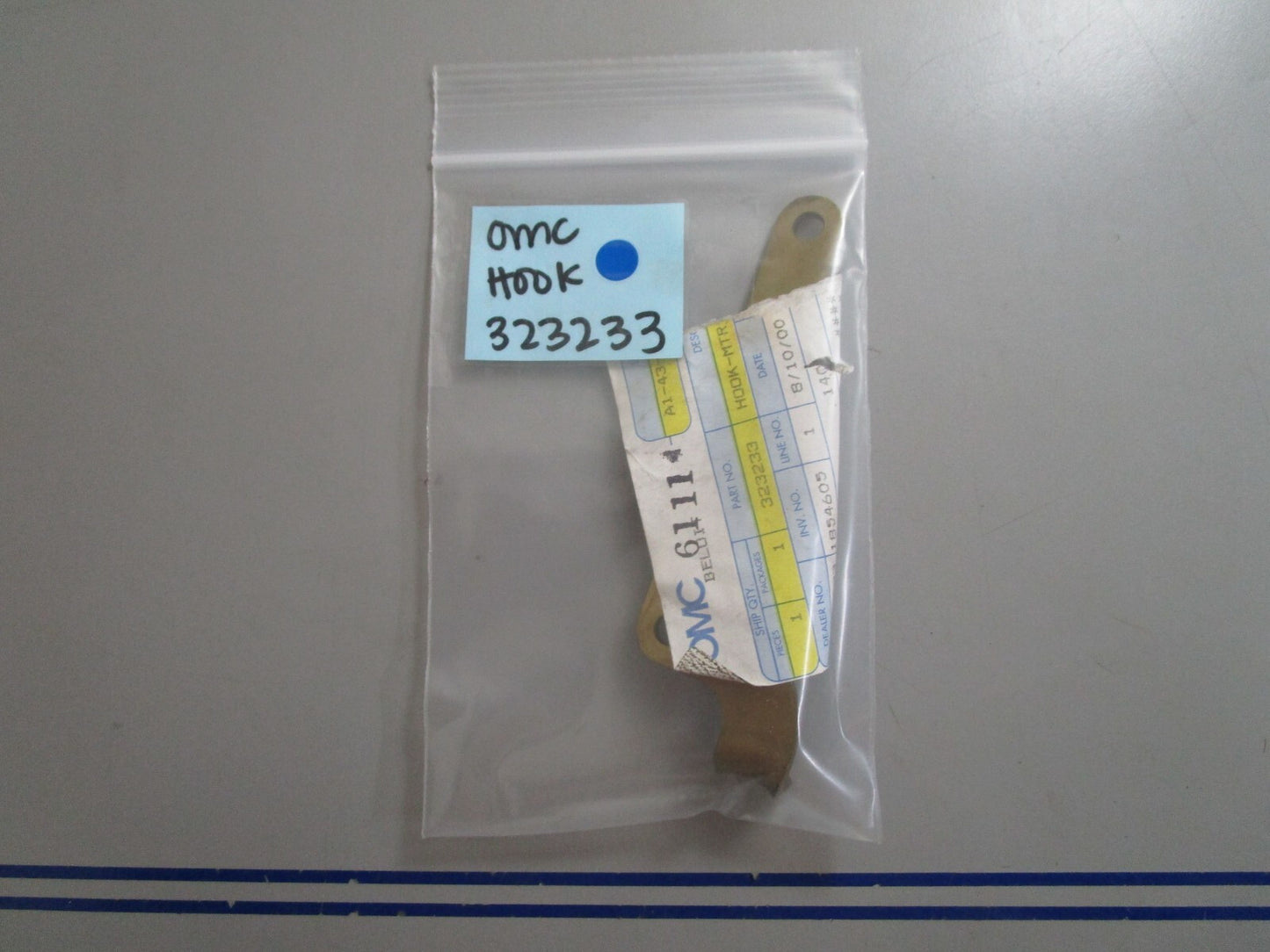 *NEW OEM* 0770 OMC Johnson Evinrude Hook 323233 0323233