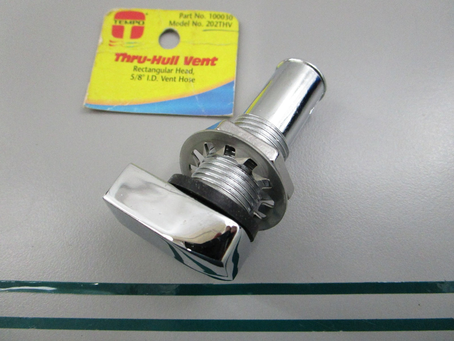 Tempo NEW Thru-Hull Vent Rectangular Head 5/8" Hose 100030 0810