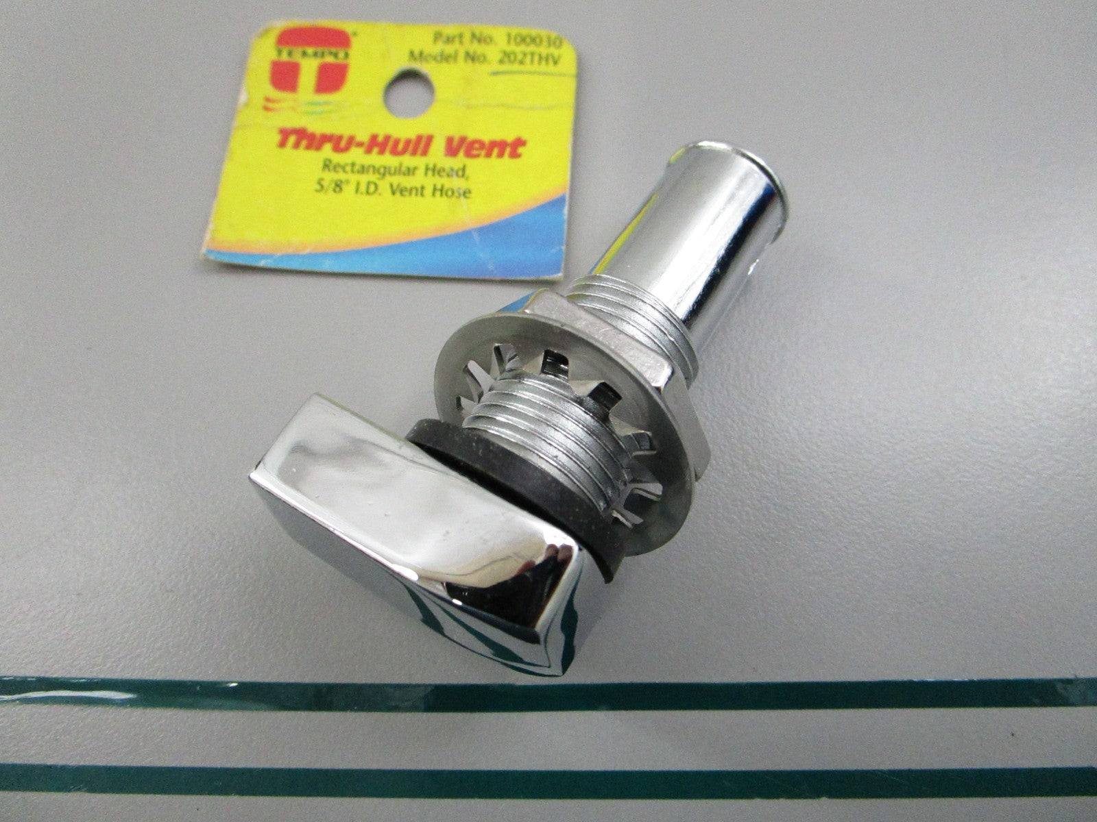 Tempo NEW Thru-Hull Vent Rectangular Head 5/8" Hose 100030 0810