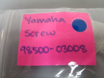NEW OEM (LOT OF 5) 98500-03008 Yamaha Screw 0810