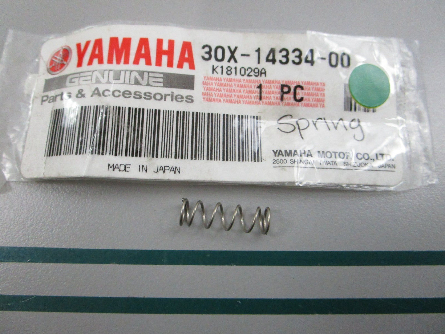 NEW OEM 30X-14334-00-00 Yamaha Spring 0810
