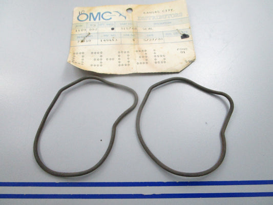 NEW OEM (LOT OF 2) 315788 0315788 OMC Johnson Evinrude Seal 0810