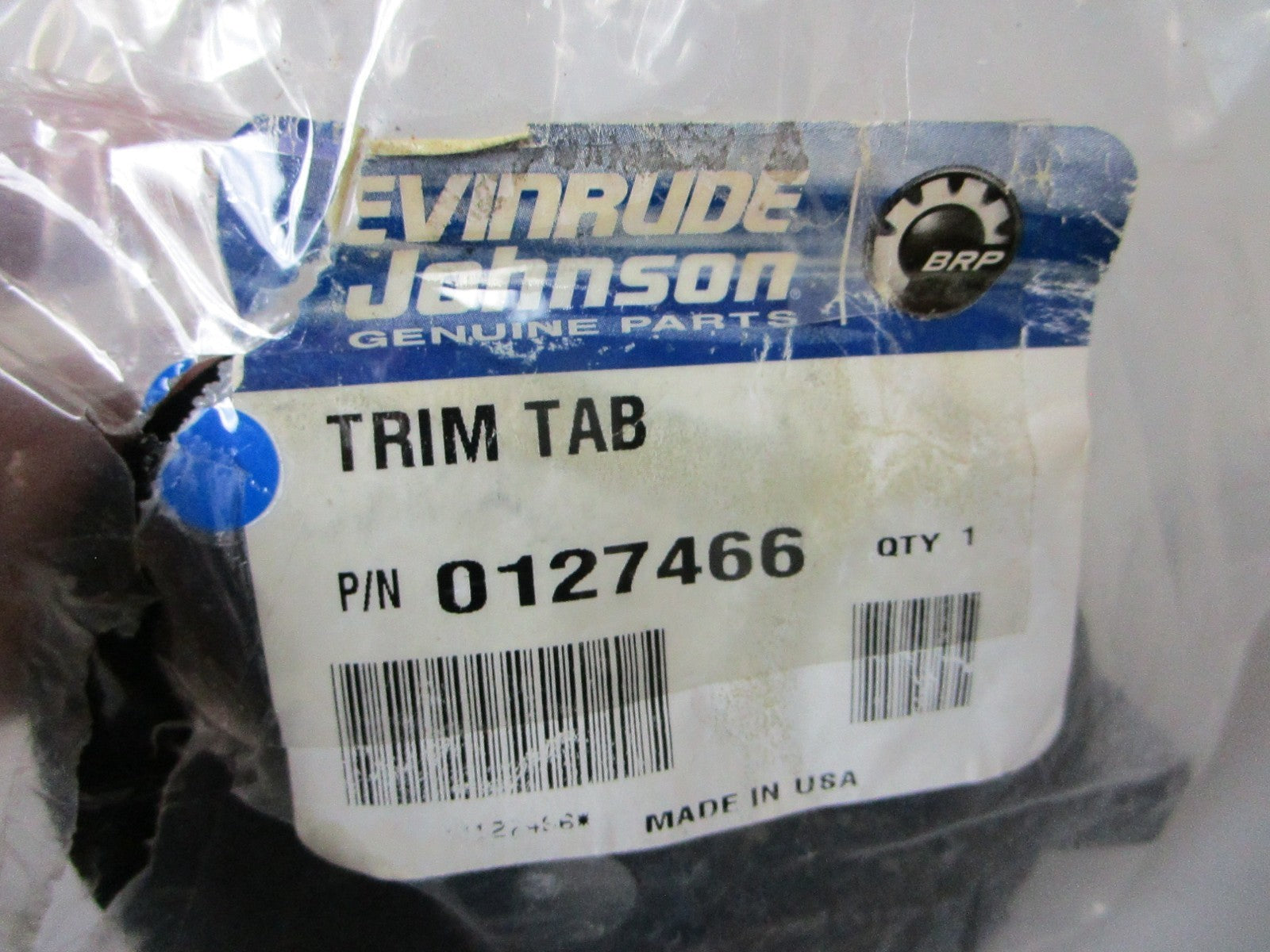 *NEW OEM* 0720 OMC Johnson Evinrude Trim Tab 127466 0127466