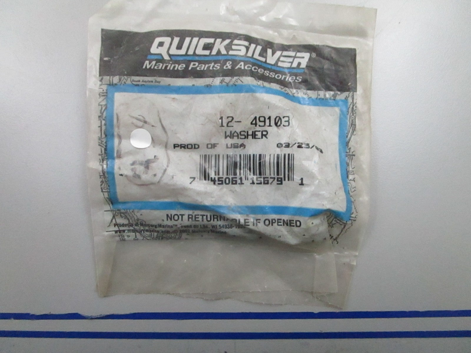 *NEW OEM* 0810 Mercury Quicksilver Washer 12-49103