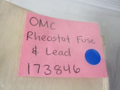 *NEW OEM* 0770 OMC Johnson Evinrude Rheostat Fuse & Lead 173846 0173846