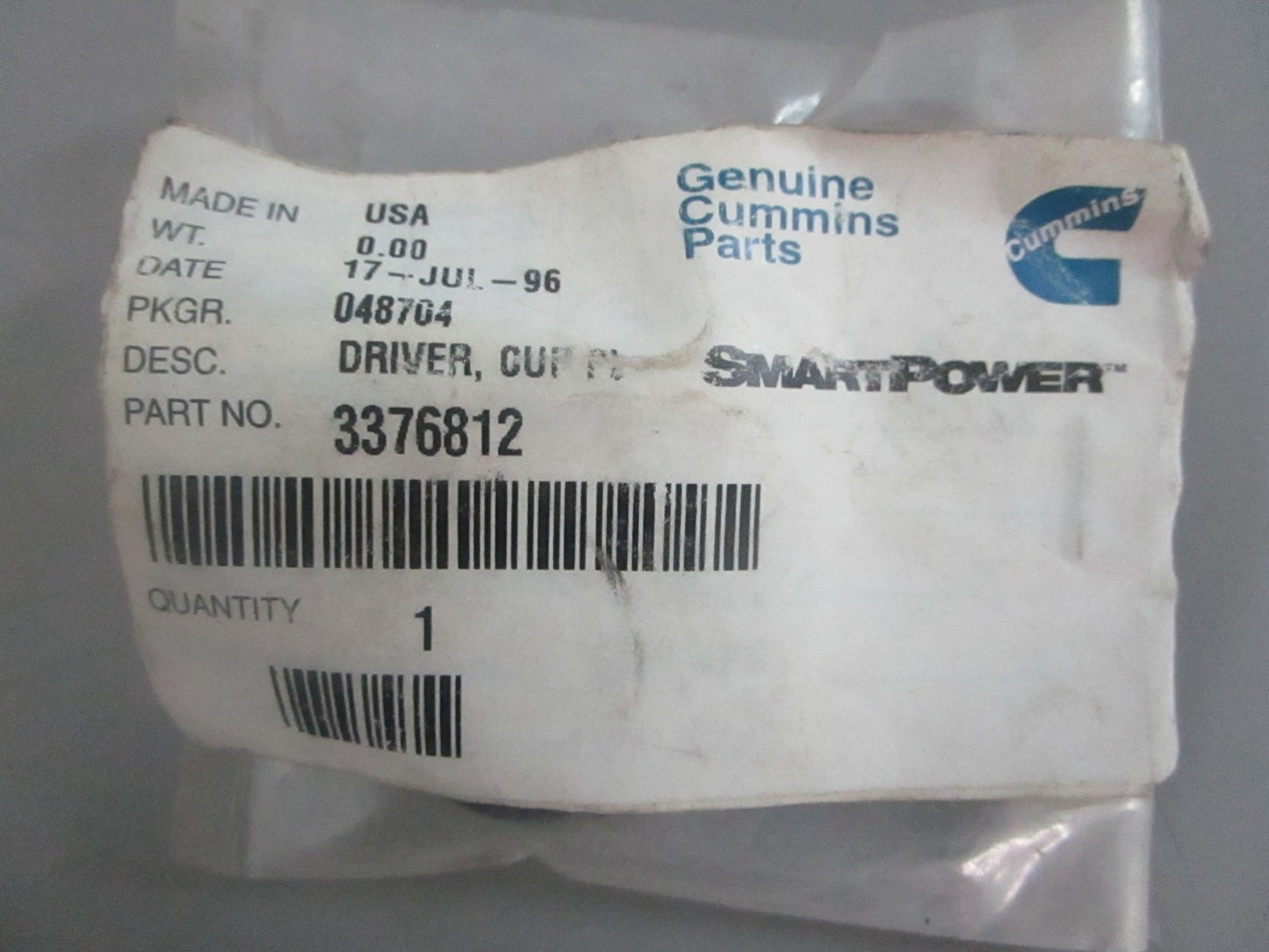 *NEW OEM* 0820 Cummins Plug 3376812