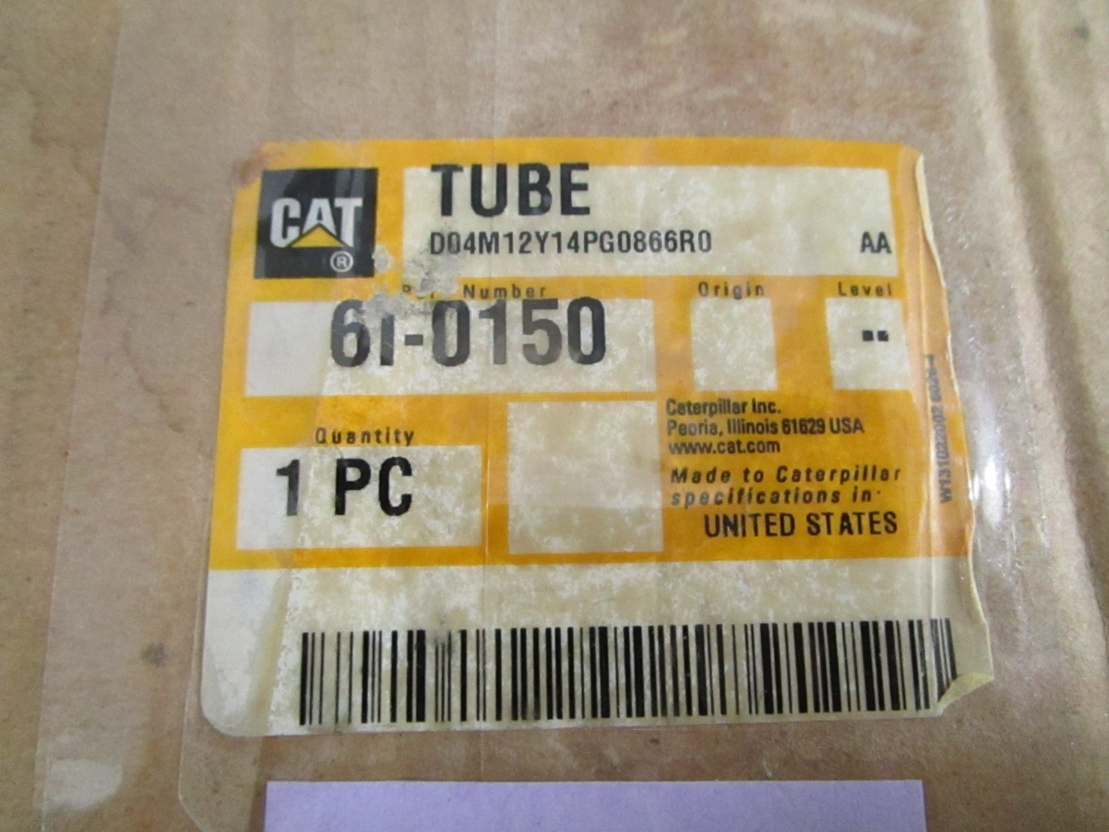 NEW OEM 6I-0150 CAT Exhaust Tube 0820