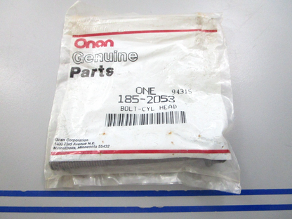 NEW OEM 185-2053 Onan Cylinder Head Bolt 0810