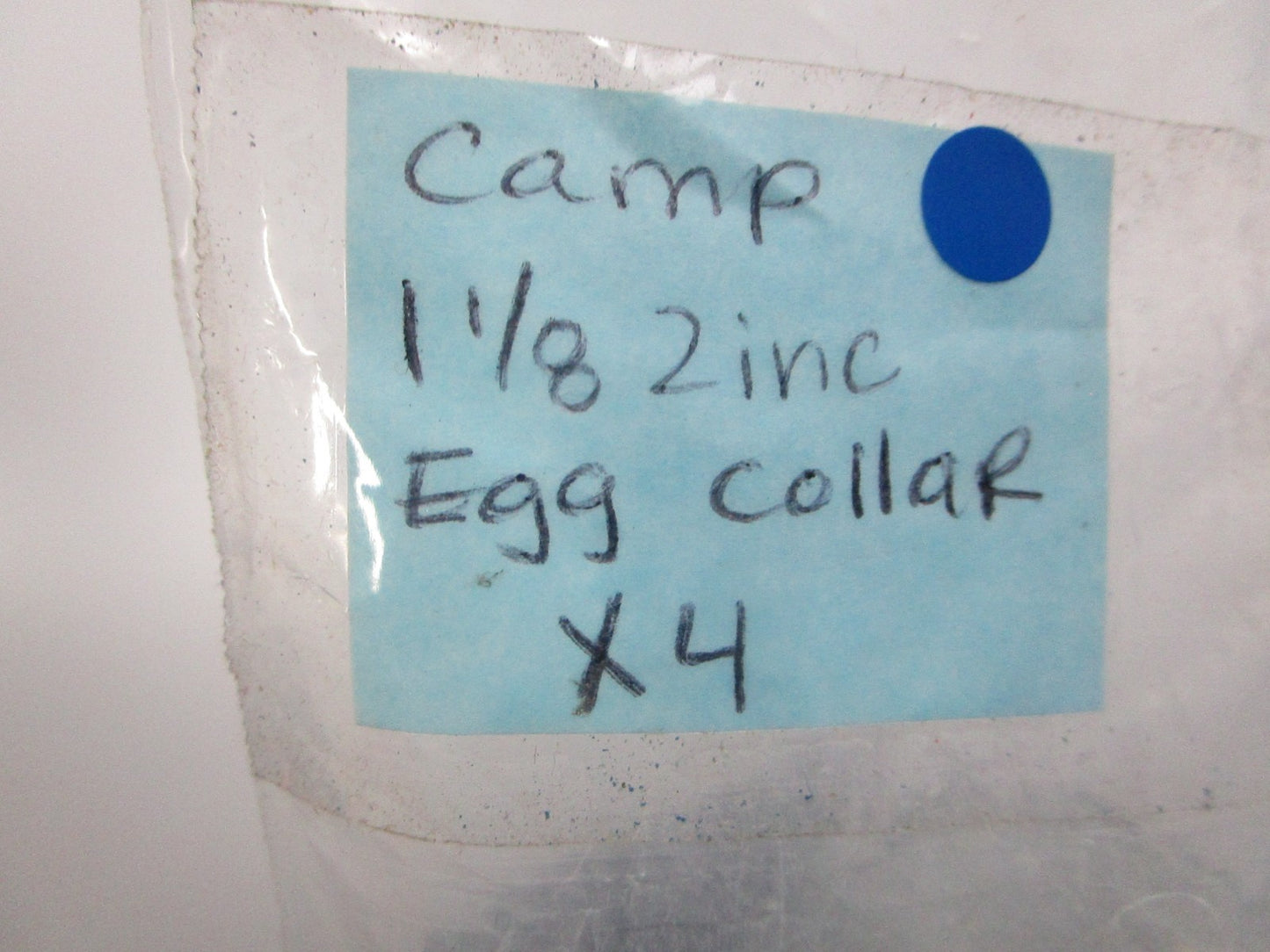*NEW* 0810 Camp 1 1/8" Zinc Egg Collar X4
