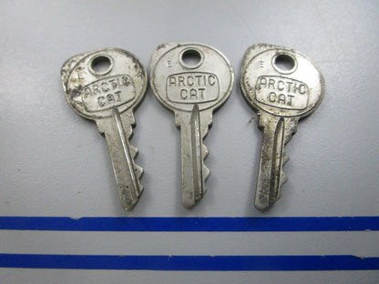 NEW OEM (LOT OF 3) 0109-356 Arctic Cat Ignition Key E 0810