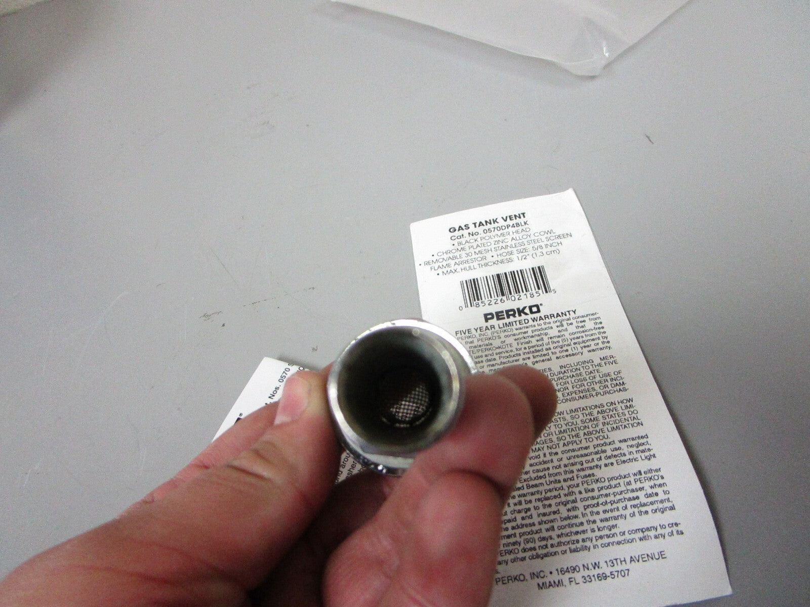 *NEW OEM* 0720 Perko Gas Tank Vent 0570DP4BLK