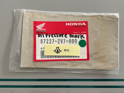 NEW OEM 87227-ZV7-000 Honda Oil Pressure Mark 0810