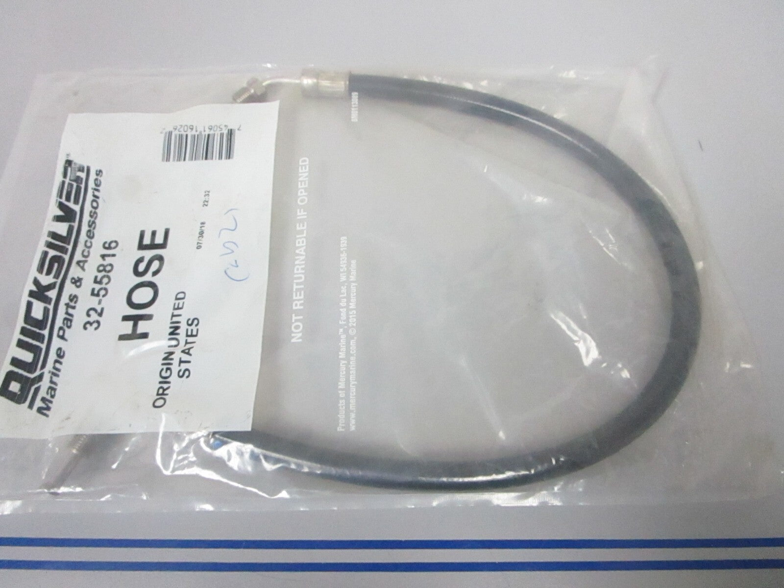 *NEW OEM* 0720 Mercury Quicksilver Hose Assembly 32-55816