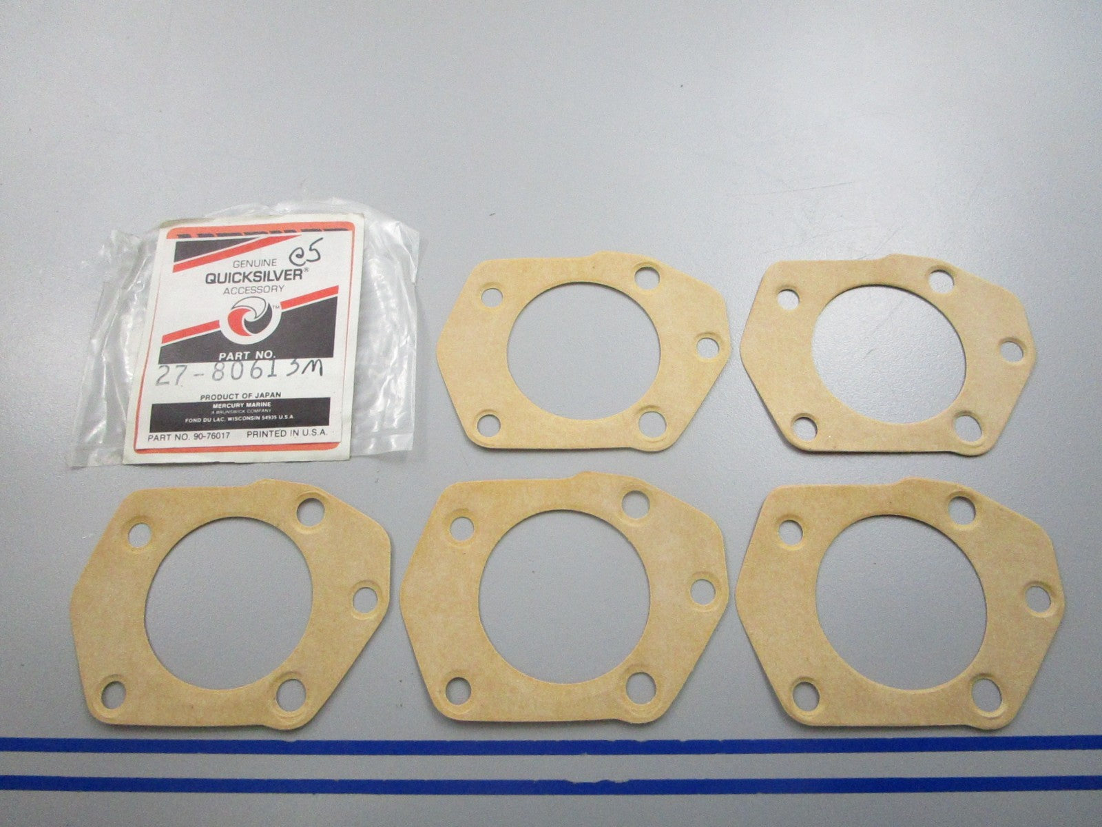NEW OEM (LOT OF 5) 27-80613M Mercury Quicksilver Gasket 0810