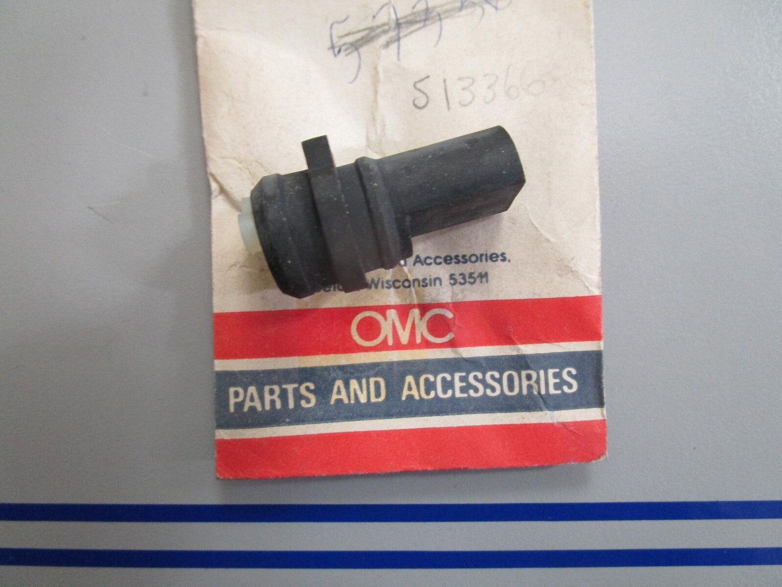 *NEW OEM* 0810 OMC Johnson Evinrude 3 Terminal Male Plug 513366 0513366