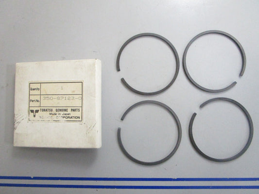 *NEW OEM* 0810 Tohatsu 4 Piston Ring Set 350-87123-0 350871230