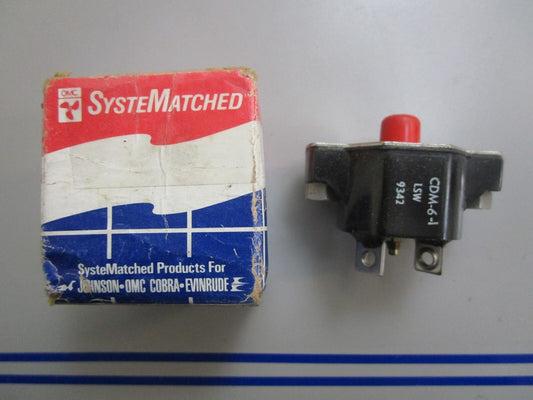 *NEW OEM* 0820 OMC Johnson Evinrude 6 AMP Breaker Ay 3854238