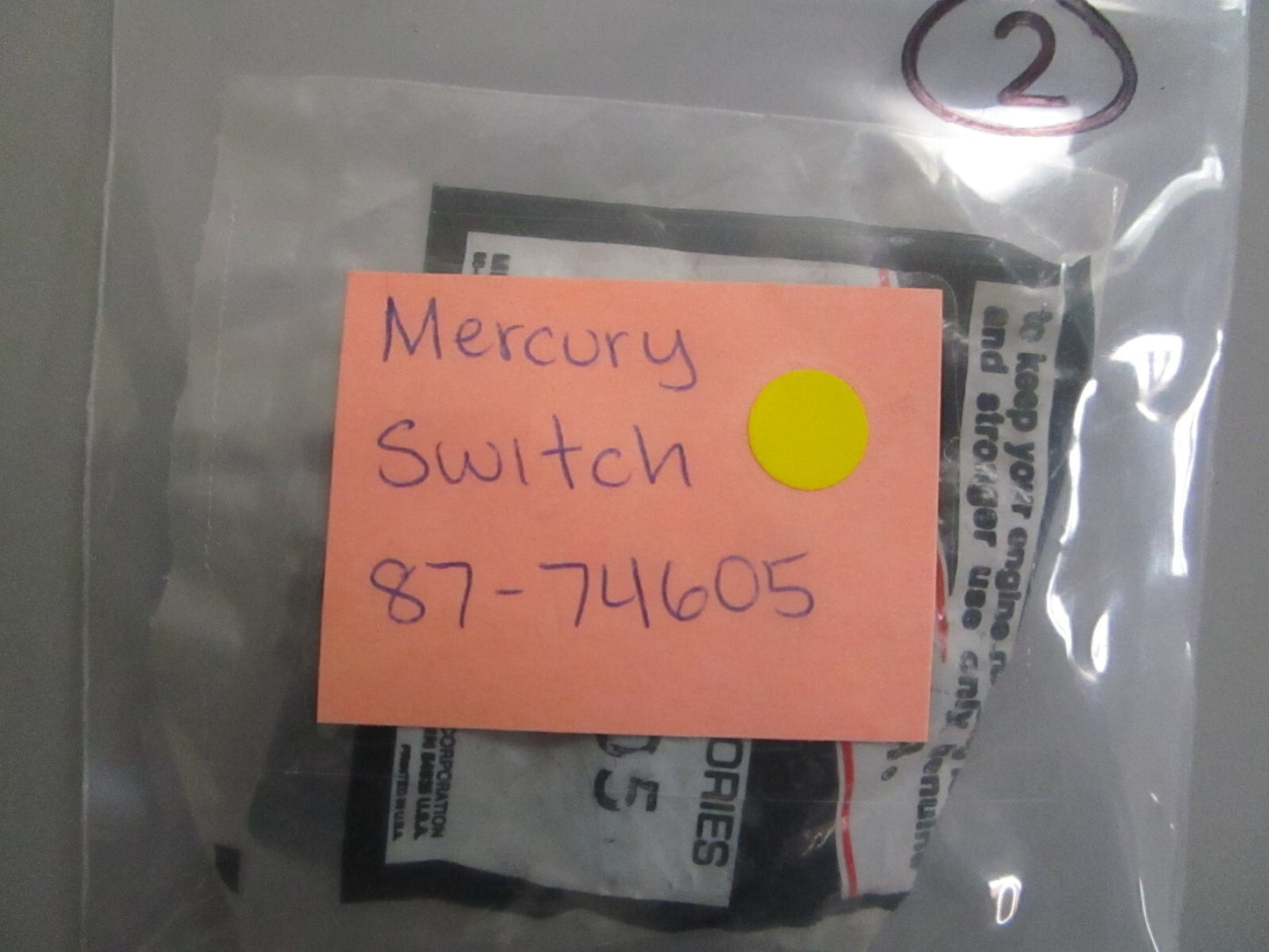 *NEW OEM* 0810 Mercury Quicksilver Switch 87-74605
