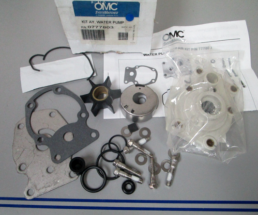 NEW OEM 777803 0777803 OMC Johnson Evinrude Water Pump Kit Assembly 0720
