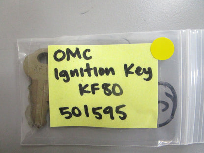 *NEW OEM* 0810 OMC Johnson Evinrude Ignition Key KF80 501595 0501595