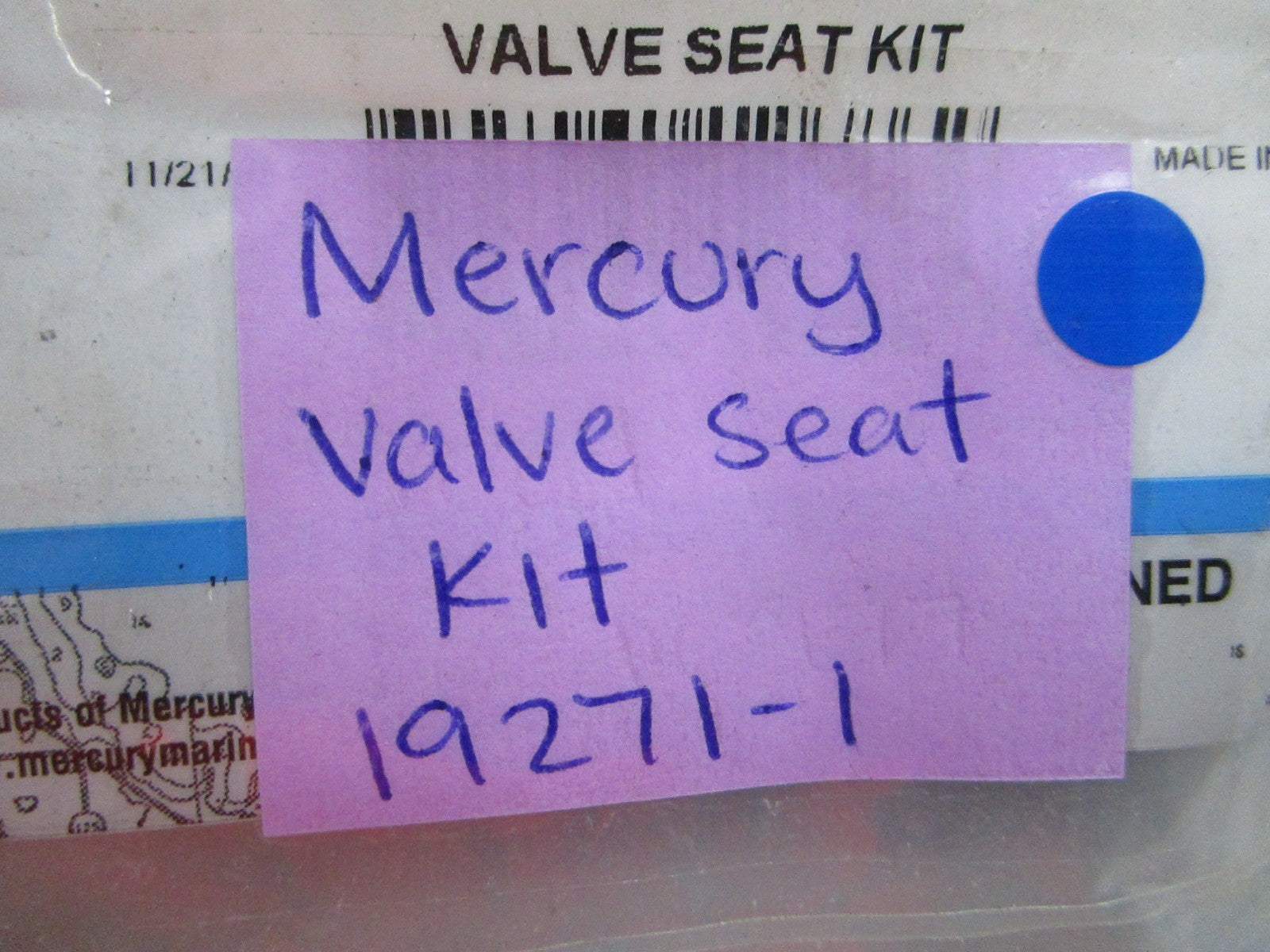 NEW OEM 19271-1 Mercury Quicksilver Valve Seat Kit 0810