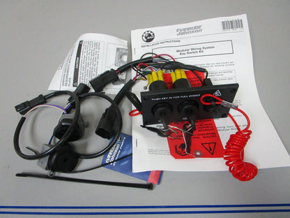 *NEW OEM* 0720 OMC Johnson Evinrude Dual Engine Key Switch Assembly 176410