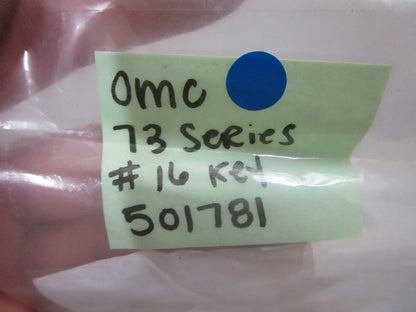 *NEW OEM* (LOT OF 2) 0810 OMC Johnson Evinrude 73 Series #16 Key 501781 0501781