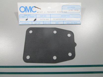 NEW OEM 305186 0305186 OMC Johnson Evinrude Diaphragm 0810