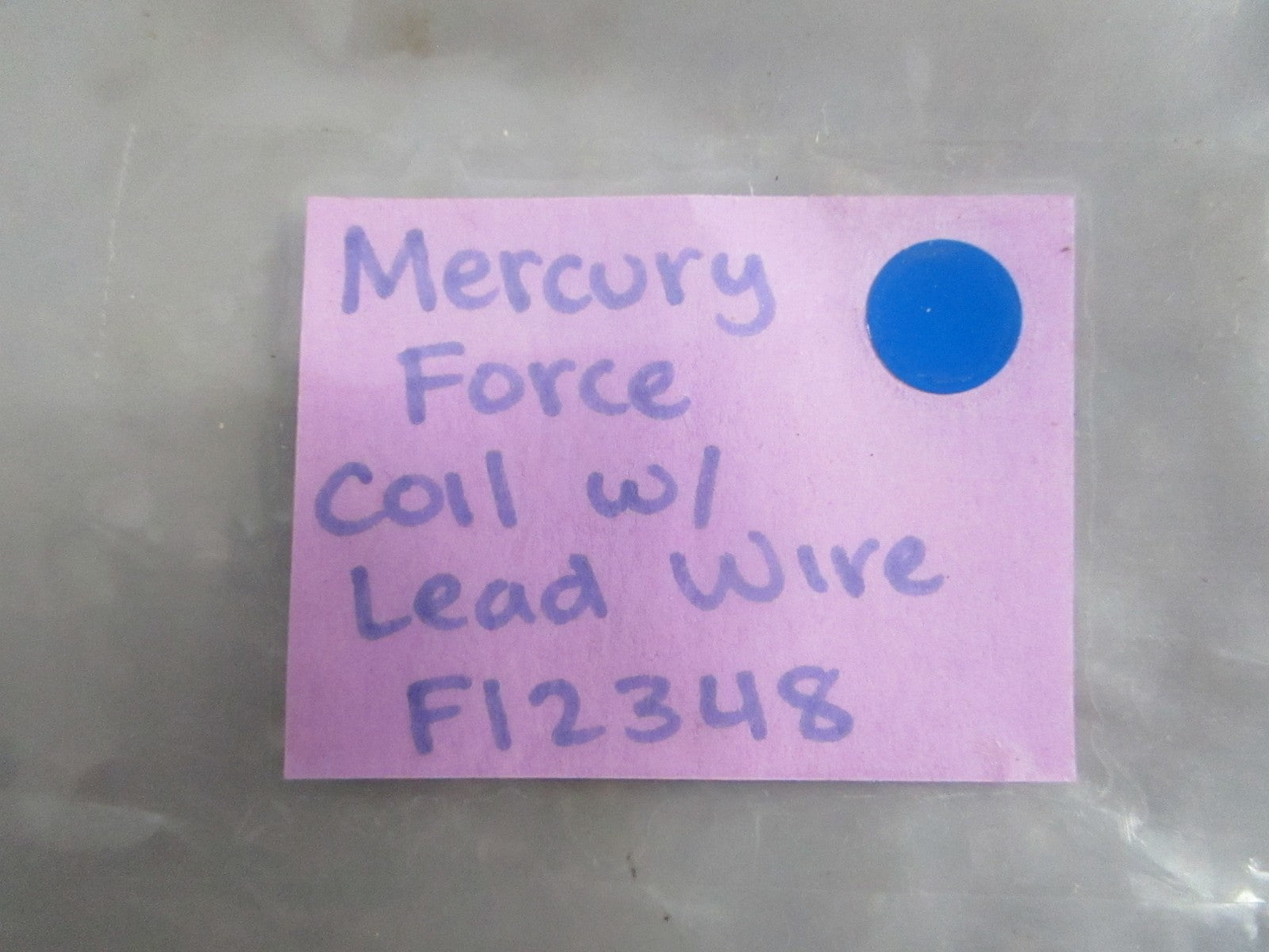 NEW OEM F12348 Mercury Force Coil w/ Lead Wire 0820
