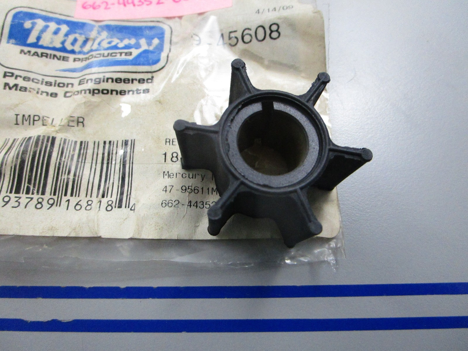 NEW 9-95608 Replaces: 47-95611M 66244352-00-00 Mallory Impeller 0810