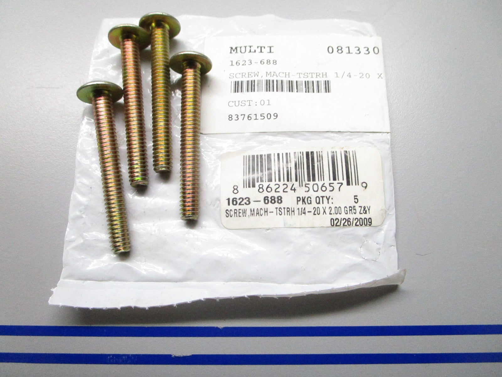 *NEW OEM* (LOT OF 4) 0720 Arctic Cat Screw 1623-688