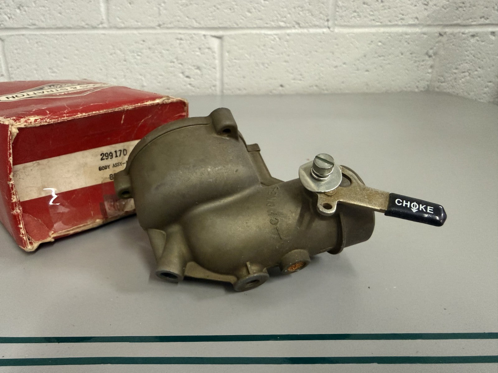 NEW OEM 299170 Briggs & Stratton Carb Lower Body Assy 0820