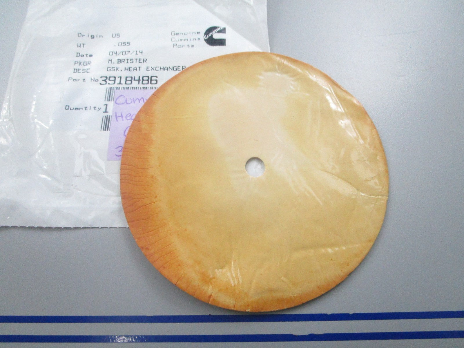 *NEW OEM* 0810 Cummins Heat Exchanger Gasket 3918486