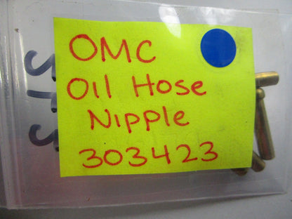 NEW OEM (LOT OF 2) 303423 0303423 OMC Johnson Evinrude Oil Hose Nipple 0810