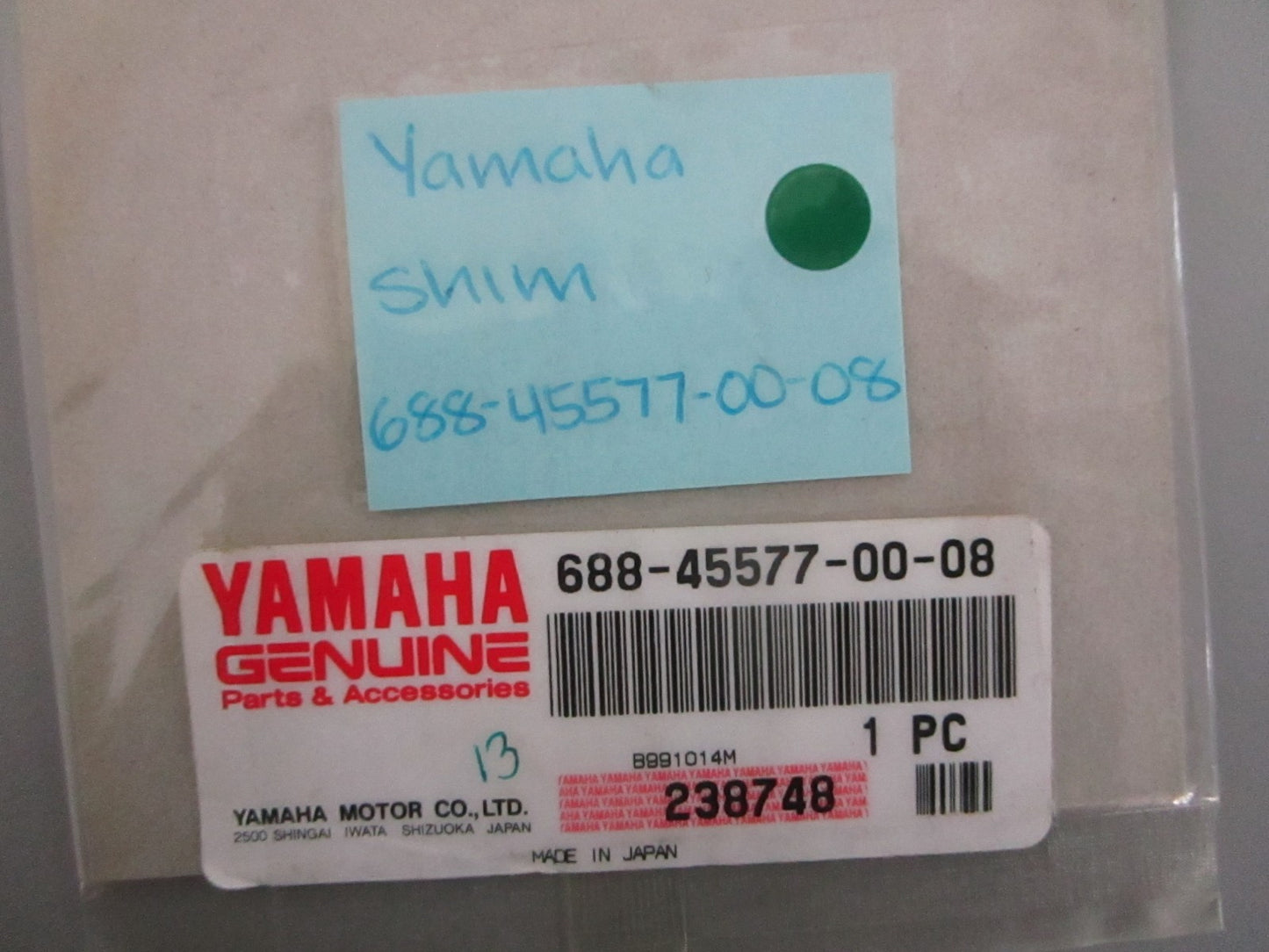 NEW OEM 688-45577-00-08 Yamaha Shim 0820