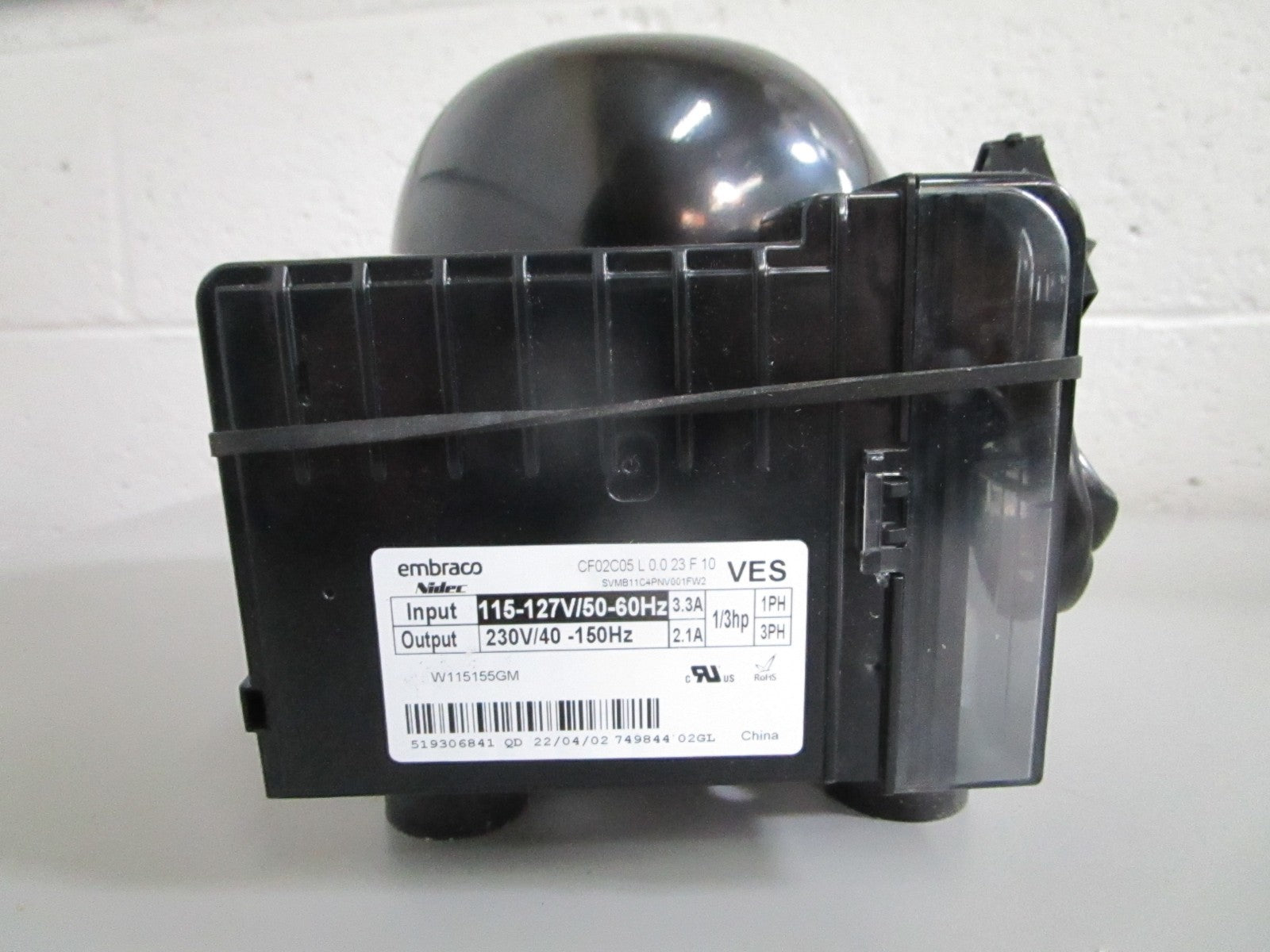 NEW OEM W11578205 Whirlpool Refrigeretor Compressor 0820