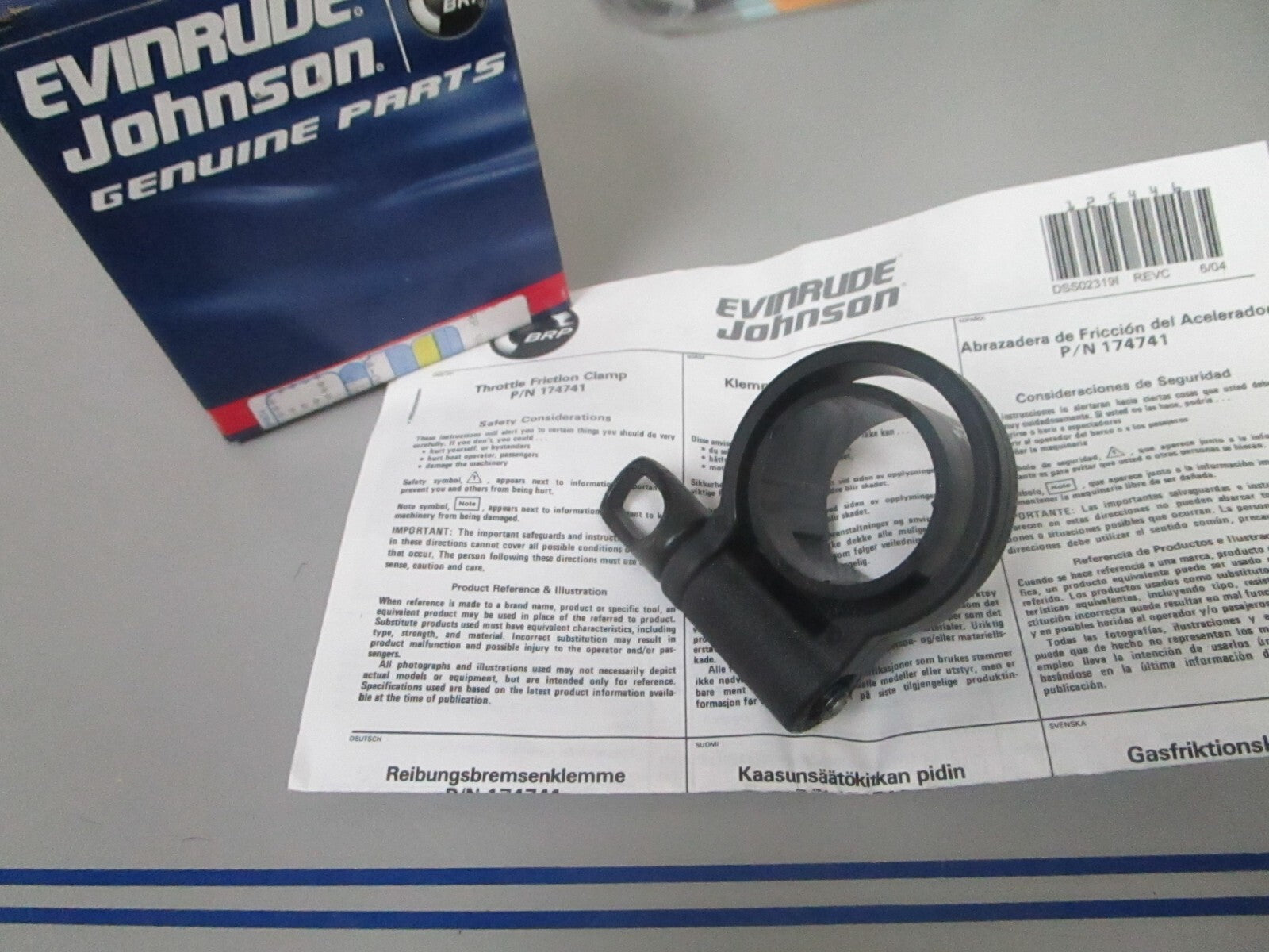 *NEW OEM* 0810 OMC Johnson Evinrude Pre Set Throttle Assembly 174741 0174741