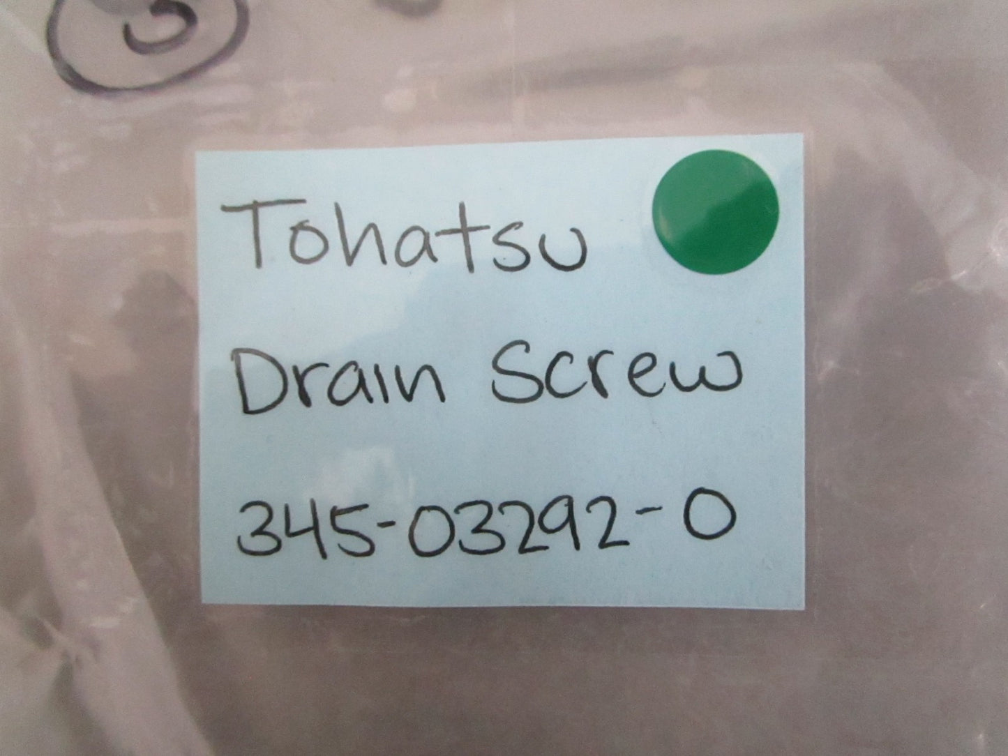NEW OEM 345-03292-0 Tohatsu Drain Screw 0820