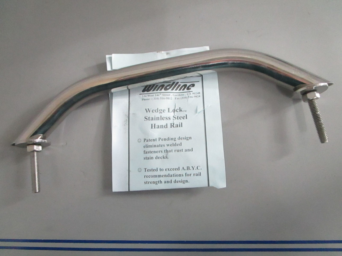 NEW OEM Windline H-100A H100A Wedge Lock Stainless Steel Hand Rail 0820