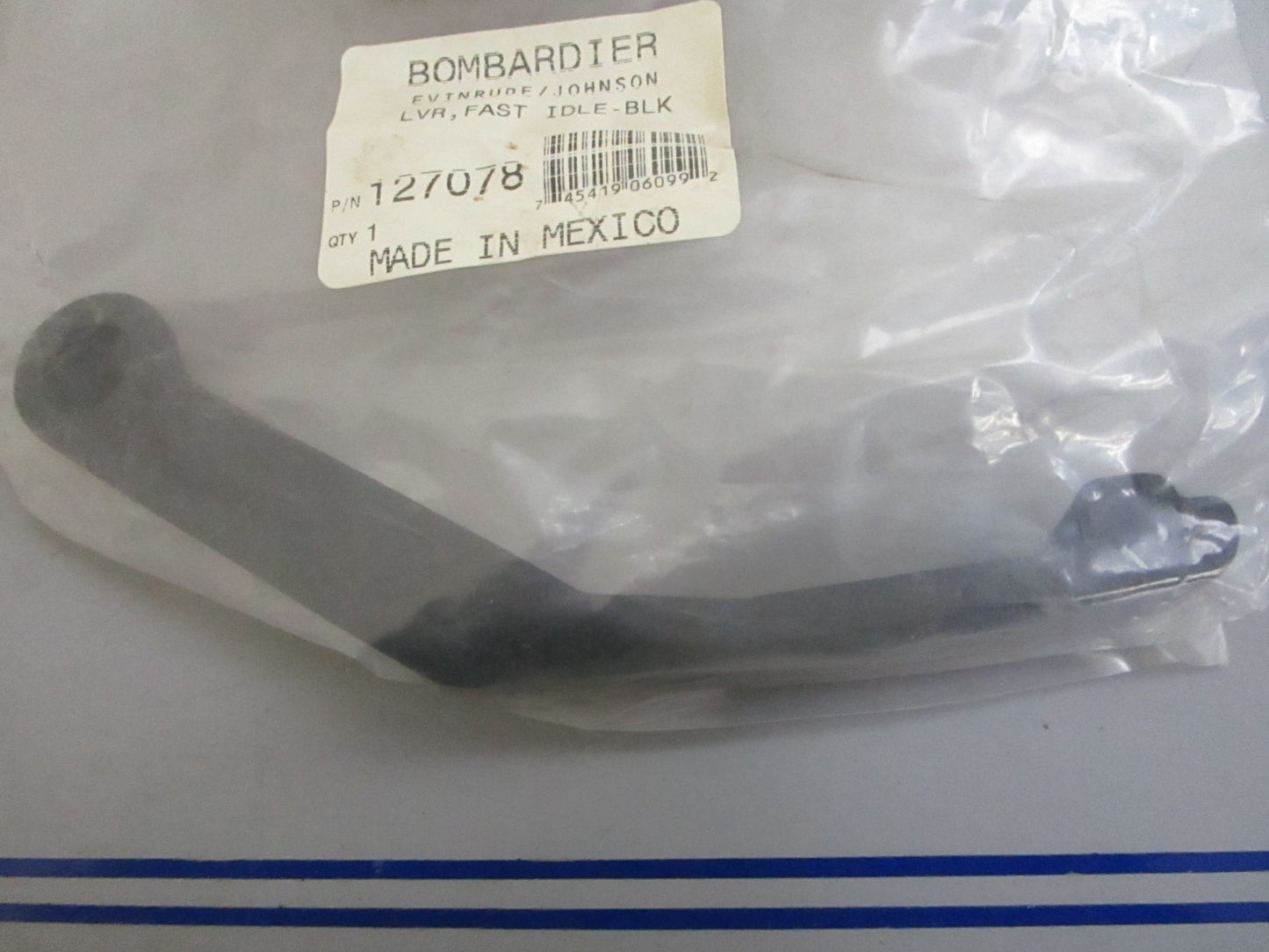 *NEW OEM* 0820 OMC Johnson Evinrude Black Fast Idle Lever 127078 0127078