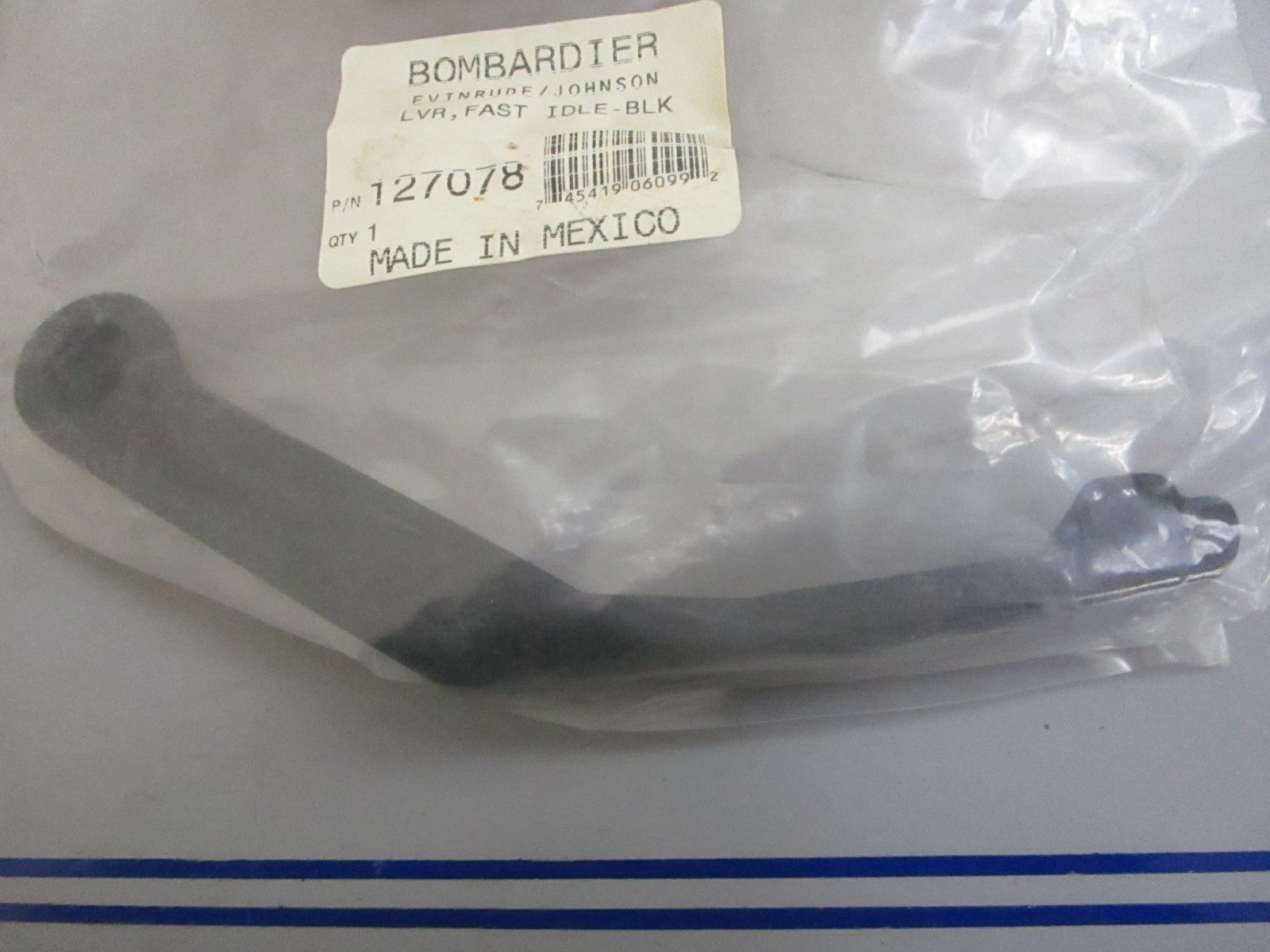 *NEW OEM* 0820 OMC Johnson Evinrude Black Fast Idle Lever 127078 0127078