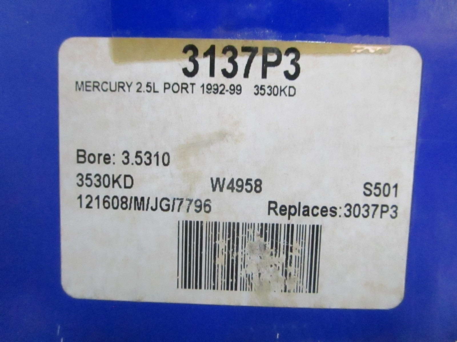 *NEW* 0820 Wiseco Piston Kit 3137P3 For: Mercury