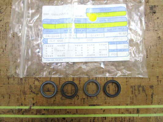 *NEW OEM* (LOT OF 4) 0750 OMC Johnson Evinrude QUAD RING 328227 0328227